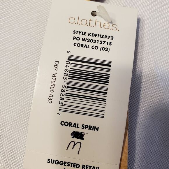 Multicolor Tie Dye Coral Spring Top in Size M - Picture 7 of 15